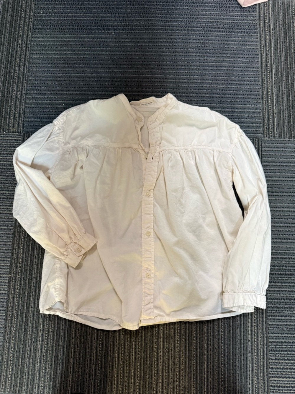 MOTHER Cream Button-Front Shirt